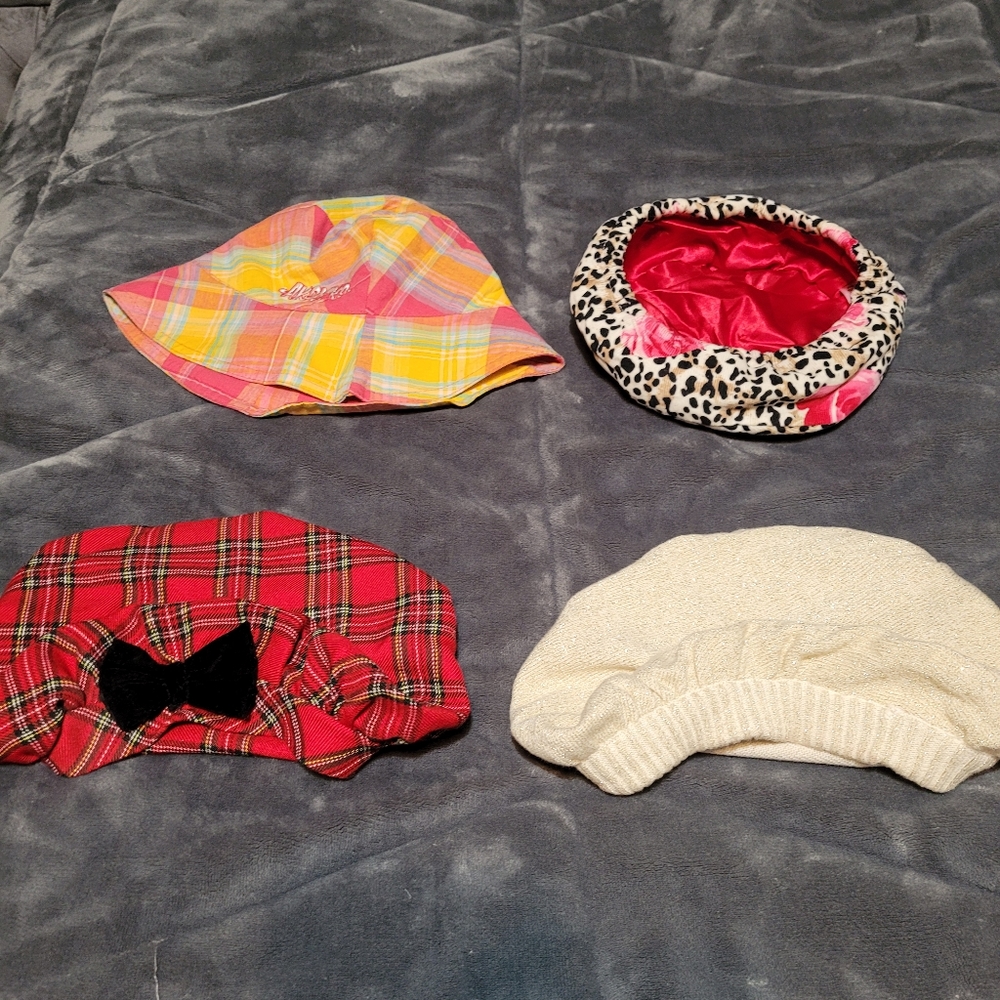 LOT of 4 Girl's Hats